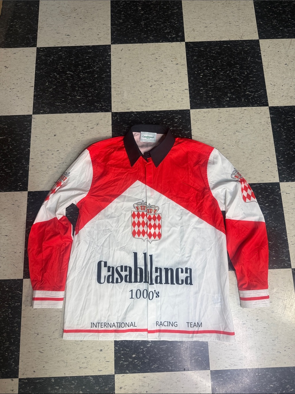 Casablanca Tennis Club Sz XL Grand Prix Shirt